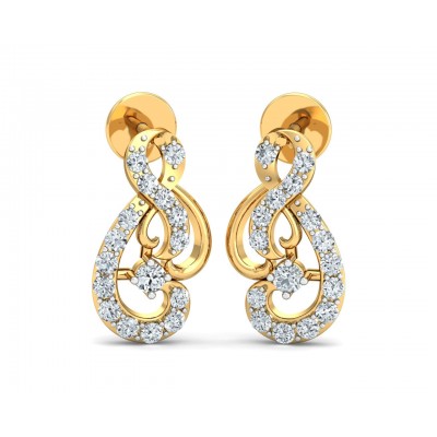 Deiva Round Brilliant Diamond Earrings